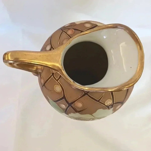 Vintage Nippon gold gilt pitcher hand painted - Picture 5 of 6
